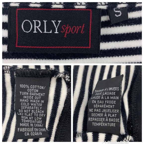 Orly Sport Black and White Layered Look Tank Top S - Picture 16 of 16